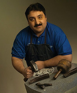 Paul A. DiMatteo, a third generation stone cutter and memorial artist