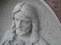 Close up of stone sculpture